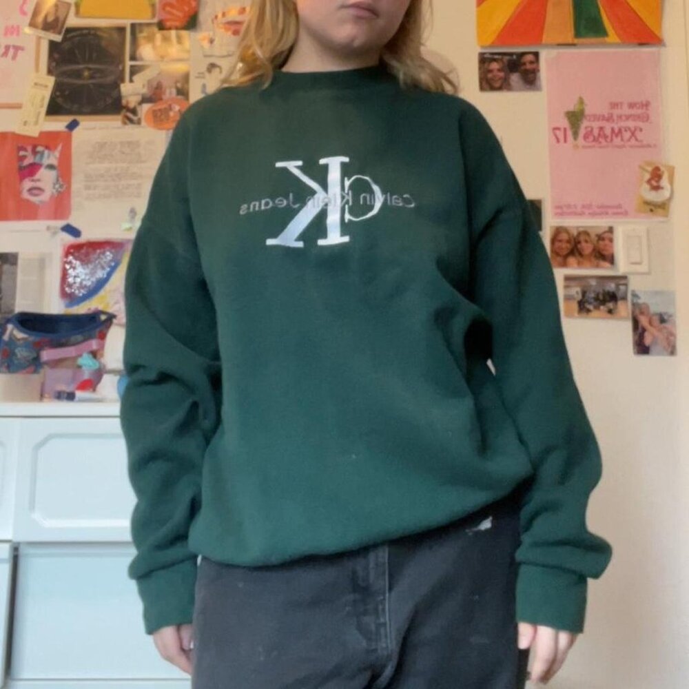 Dark Green Calvin Klein Crewneck